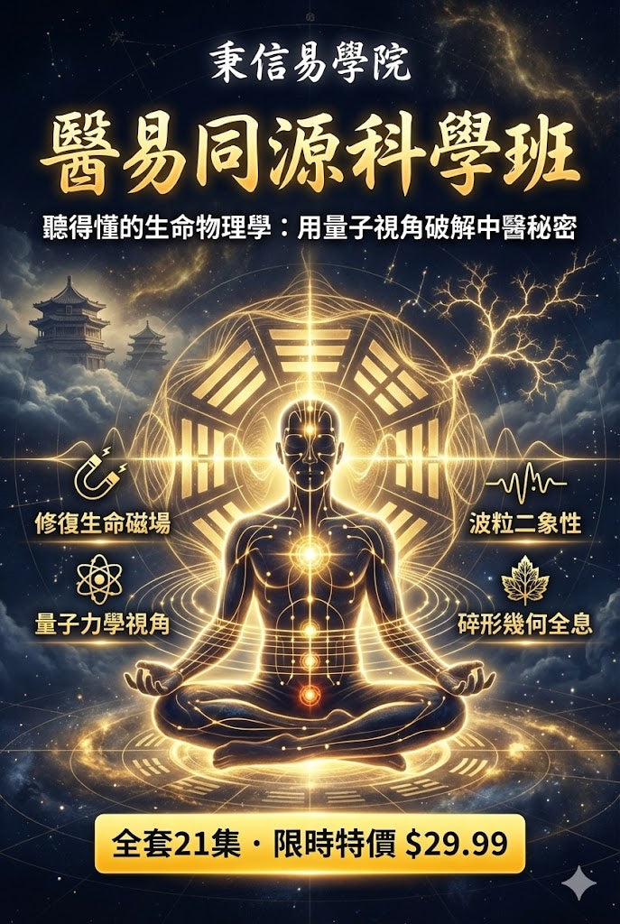 【醫易同源科學班】聽得懂的生命物理學：李博士帶你用量子視角，破解中醫與人體磁場的秘密 (全21集)